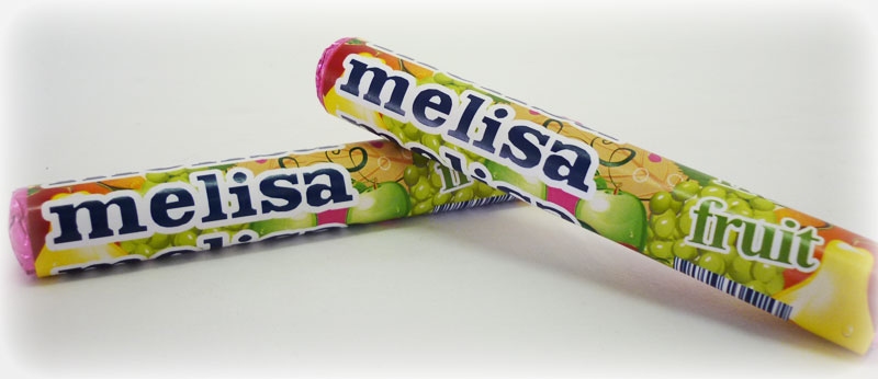 Mentos met label