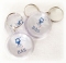 Ronde plexi sleutelhanger