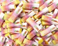 Mini fruit-tella met label