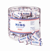 Mini-king met label