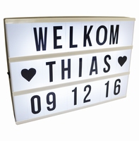 Letter lightbox