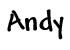 lettertype: Andy