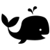 figuurtje sticker: walvis