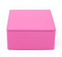Roze vierkant blikje