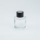 Transparant flesje met zwart dopje