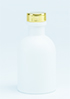 wit flesje met zilveren dopje